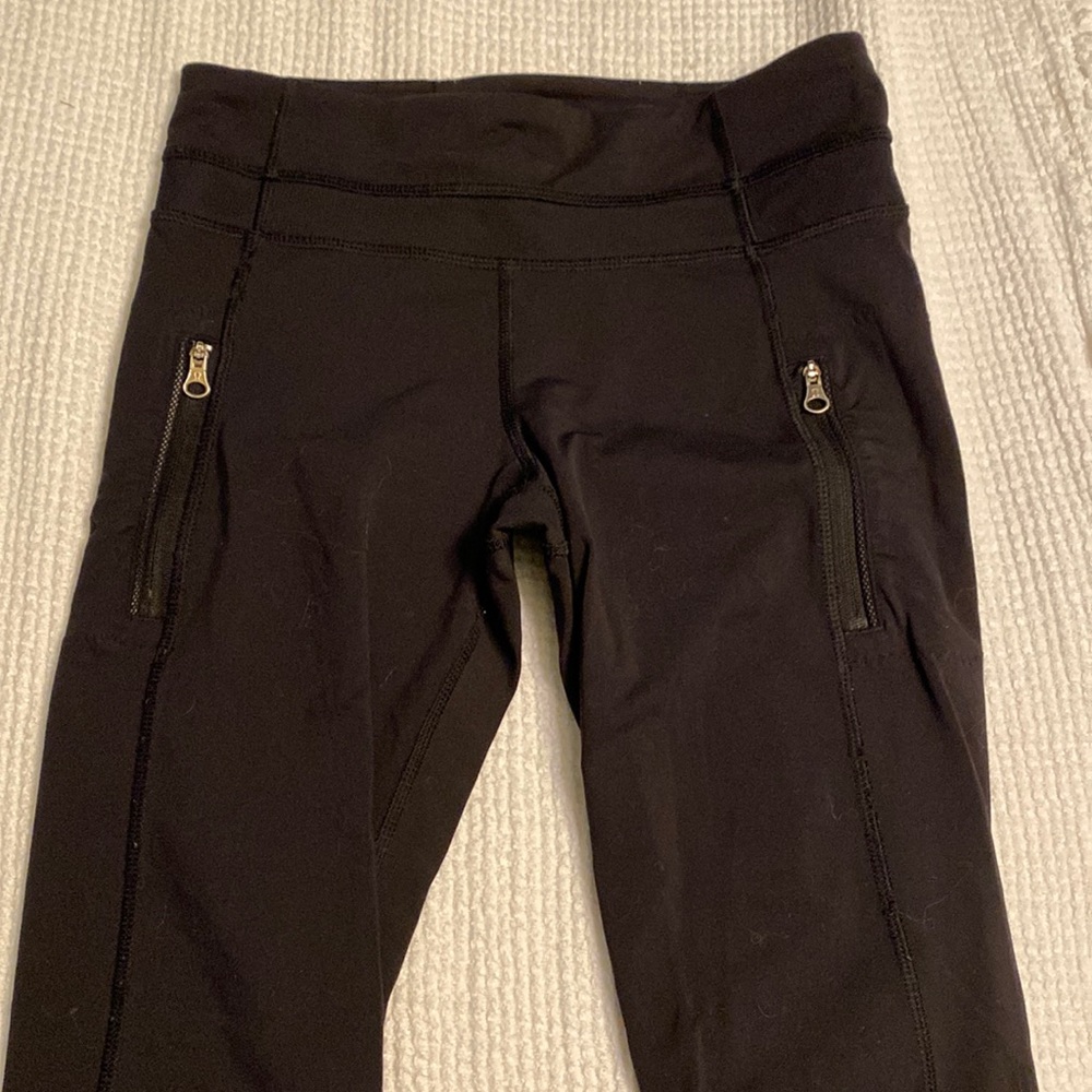 Lululemon Tights with Mesh Inserts.